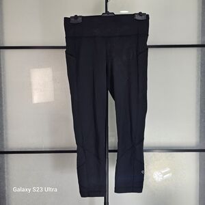 Lululemon Athletica Black Leggings with Zip Pocket